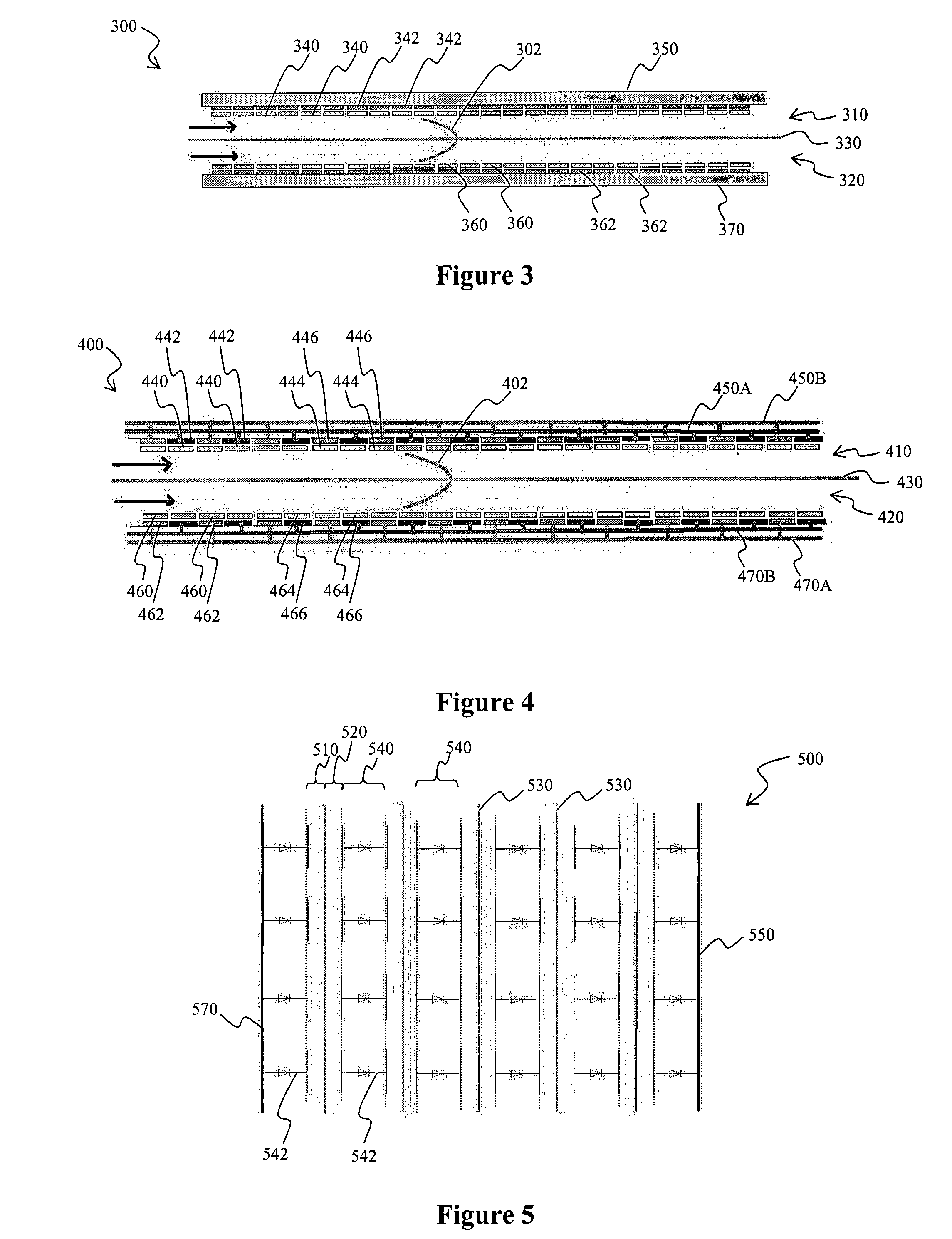 Micro gap flow through electrochemical devices with self adjusting reactive surfaces