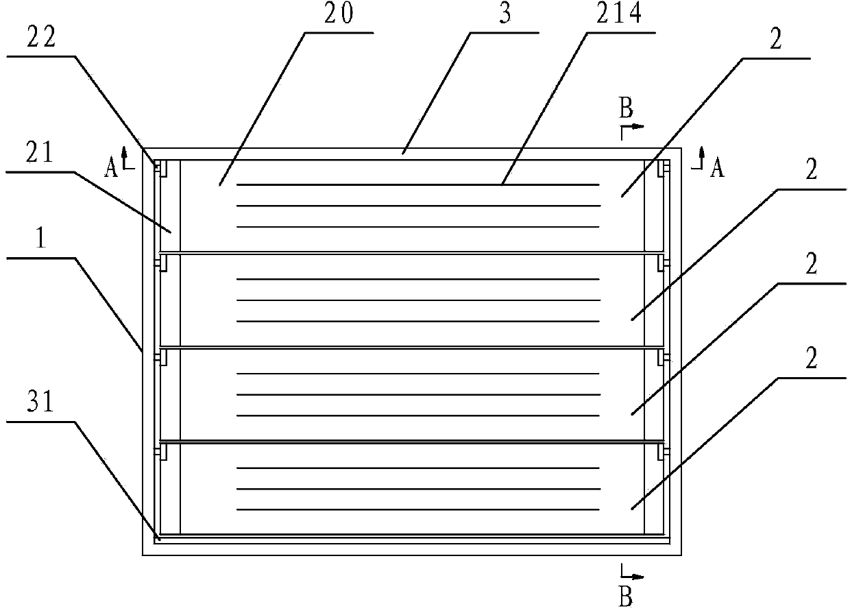 Ventilating shutter capable of being automatically closed
