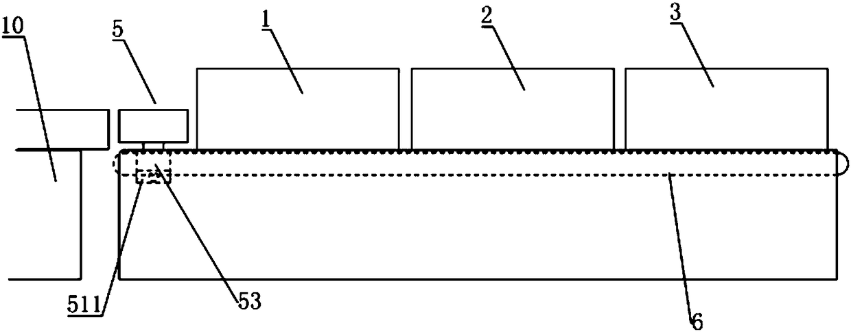 Bearing collar production line with medium-frequency induction heating furnace and working method of bearing collar production line