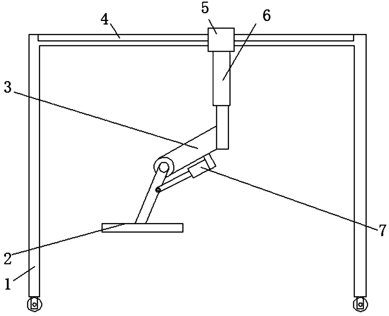 Transport mechanical arm with firm clamping function