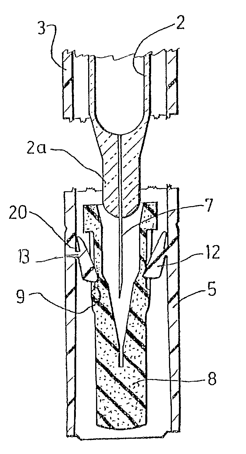 Device for protecting a syringe needle