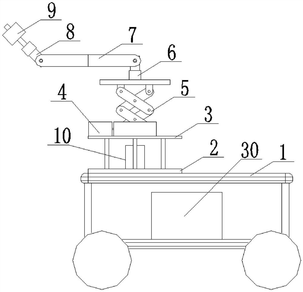 Indoor three-dimensional reconstruction information acquisition device and device camera position acquisition method