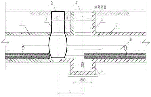 Leakage detection ditch for building protection in large-thickness collapsible loess area