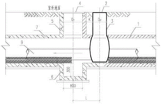 Leakage detection ditch for building protection in large-thickness collapsible loess area