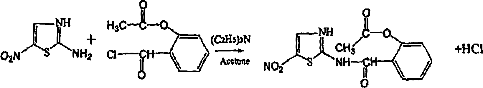 Preparation method of nitazoxanide
