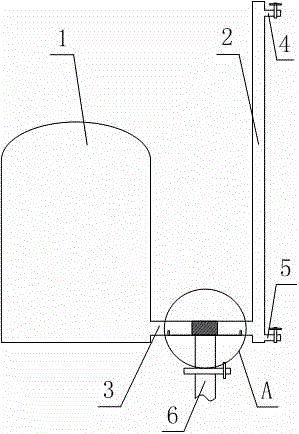 Hydraulic self-sealed milk storage tank structure