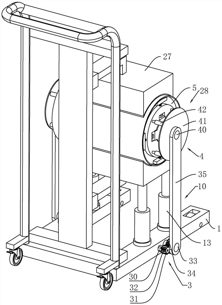 A hydraulic truck