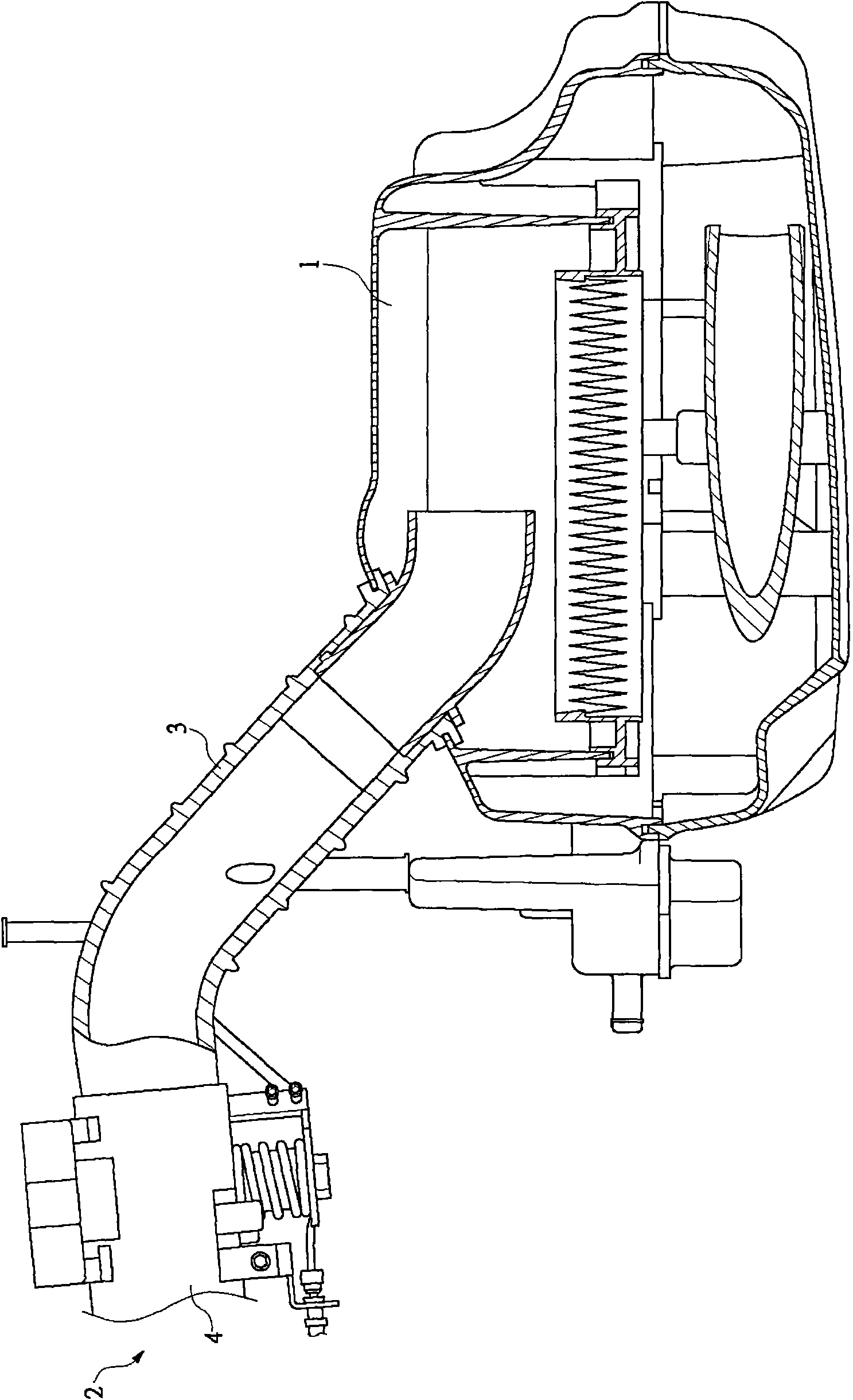 Variable air inflow structure of engine