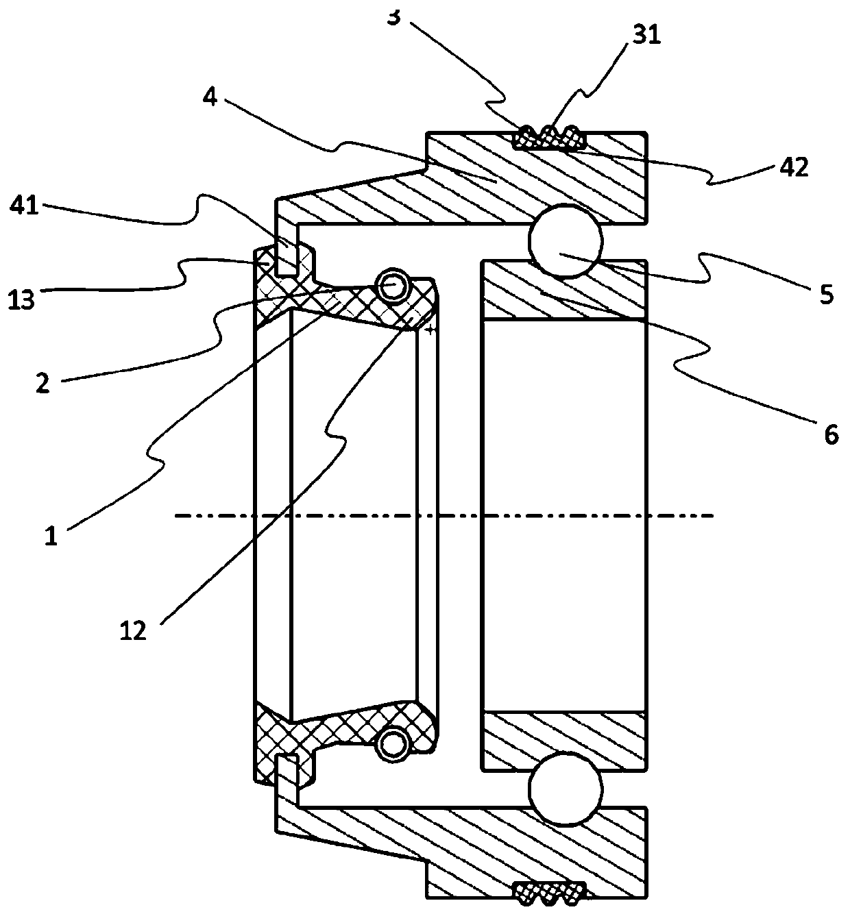 Integrated sealing type bearing device