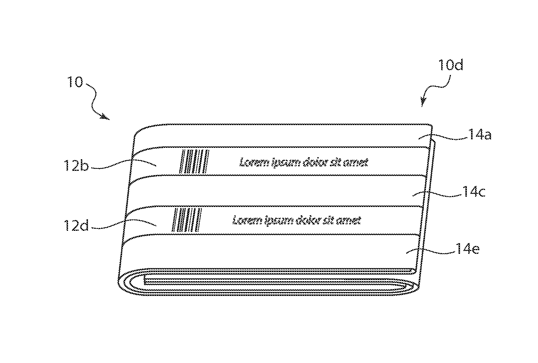 Method for manufacturing extended content booklet labels