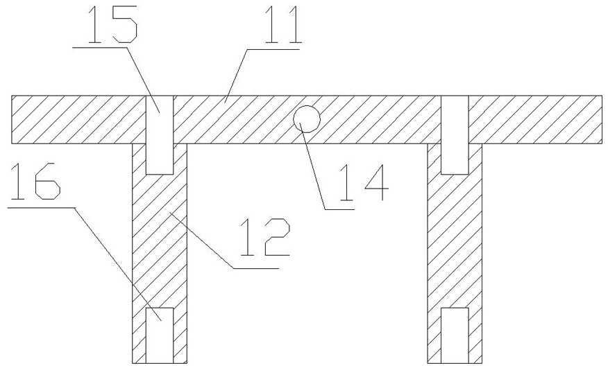 A hollow slope protection structure for expansive soil slope and its construction method