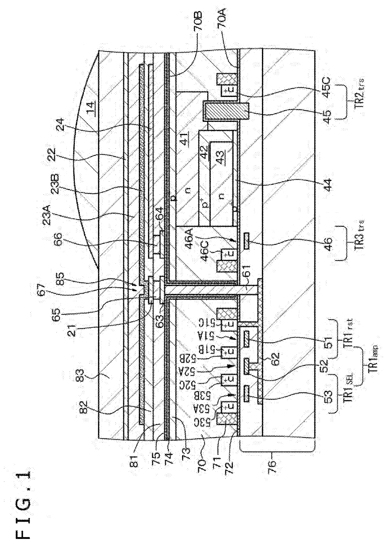 Imaging element, stacked imaging element, and solid-state imaging apparatus