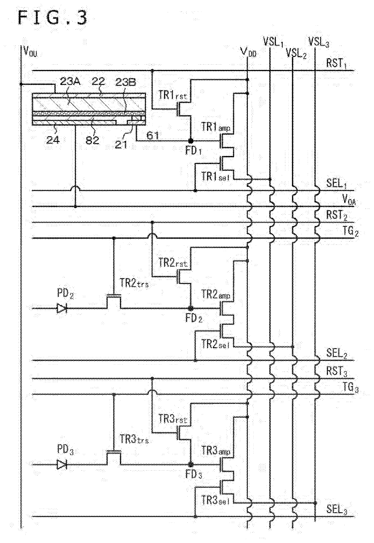 Imaging element, stacked imaging element, and solid-state imaging apparatus