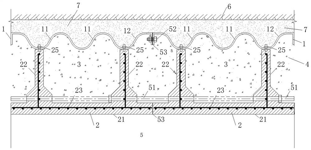 Corrugated steel plate and UHPC combined fabricated tunnel lining structure and construction method thereof