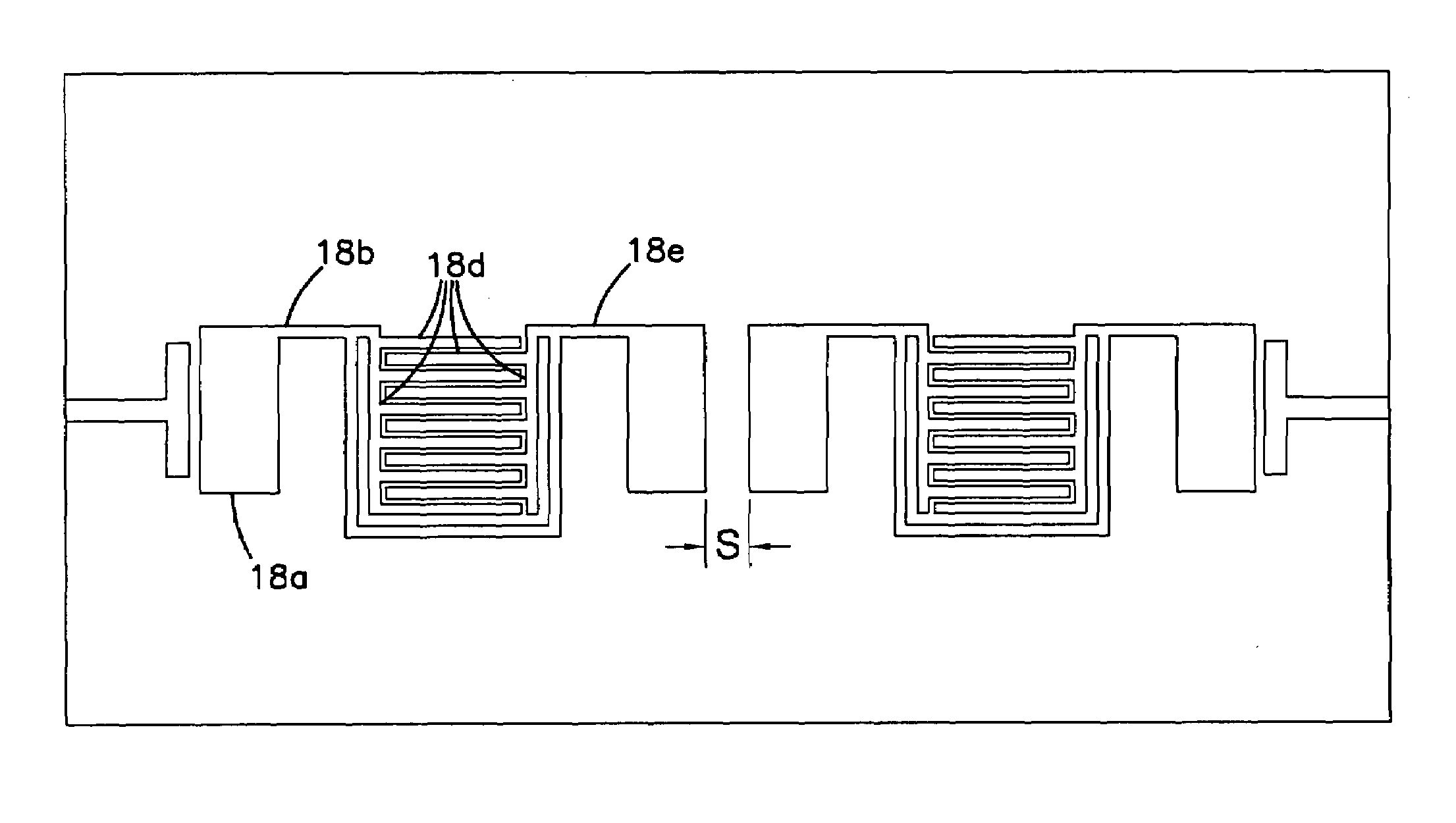 Superconductive filter with capacitive patches providing reduced cross-coupling