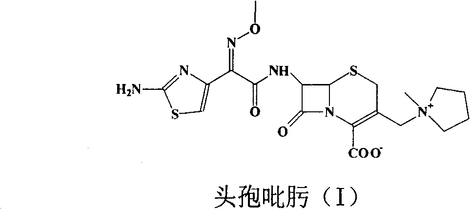 Cefepime halogen acid salt preparation method