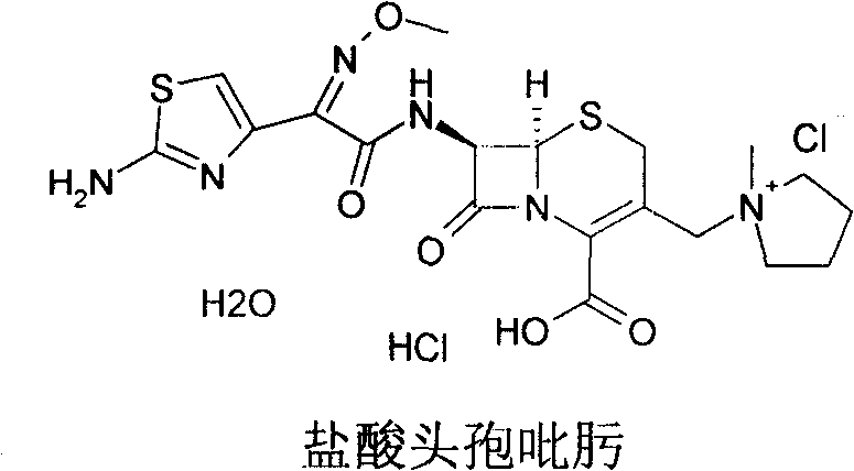 Cefepime halogen acid salt preparation method