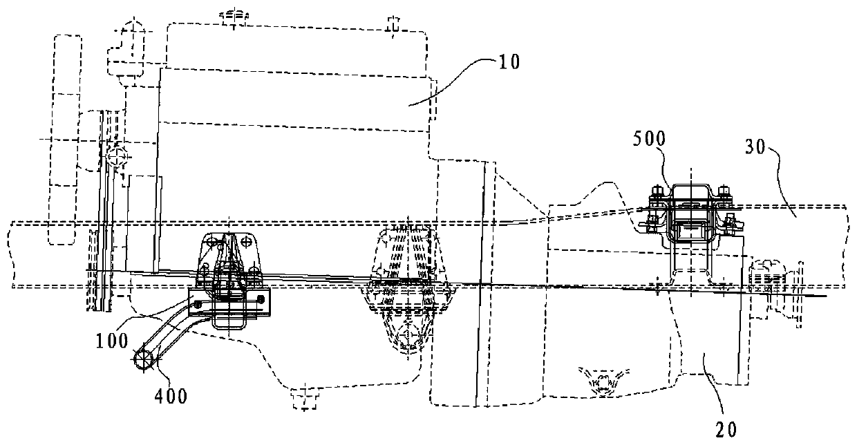 A civil truck suspension assembly