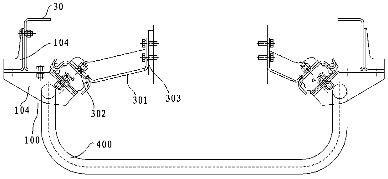 A civil truck suspension assembly