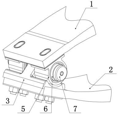 End connection device of leaf spring, its installation method, and end deformation method