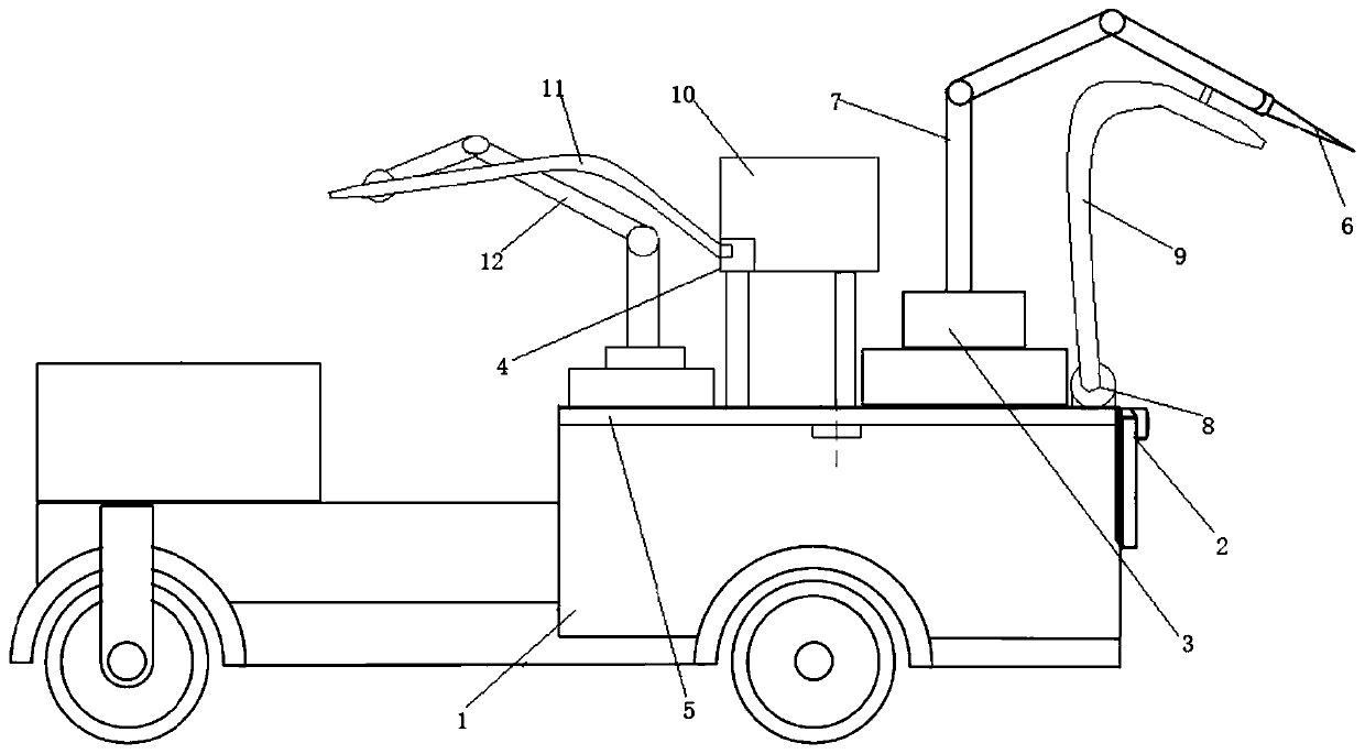 Highway asphalt pavement crack repairing apparatus and method