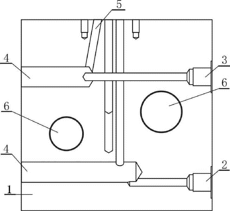 Hydraulic component integrated testing device and machining method thereof