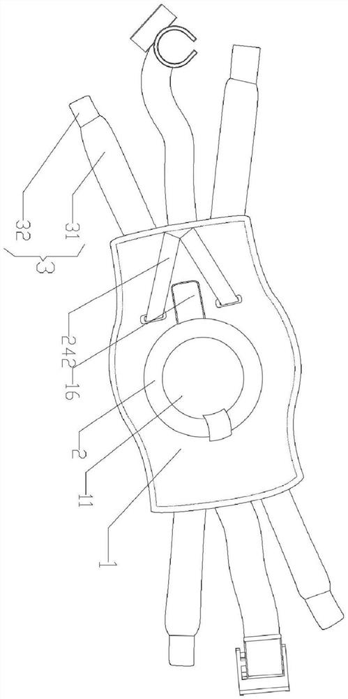 Knee restraint strap