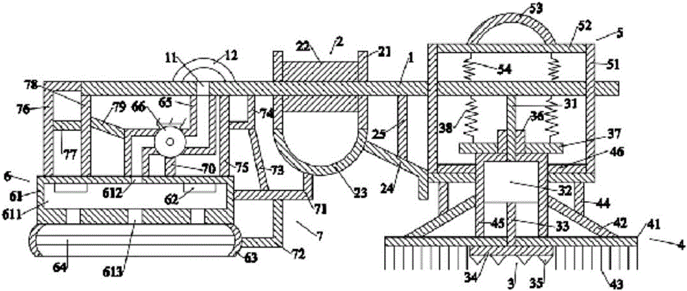 Accumulated snow clearing device for power equipment