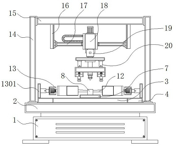 Welding tool facilitating angle positioning for fan blade machining