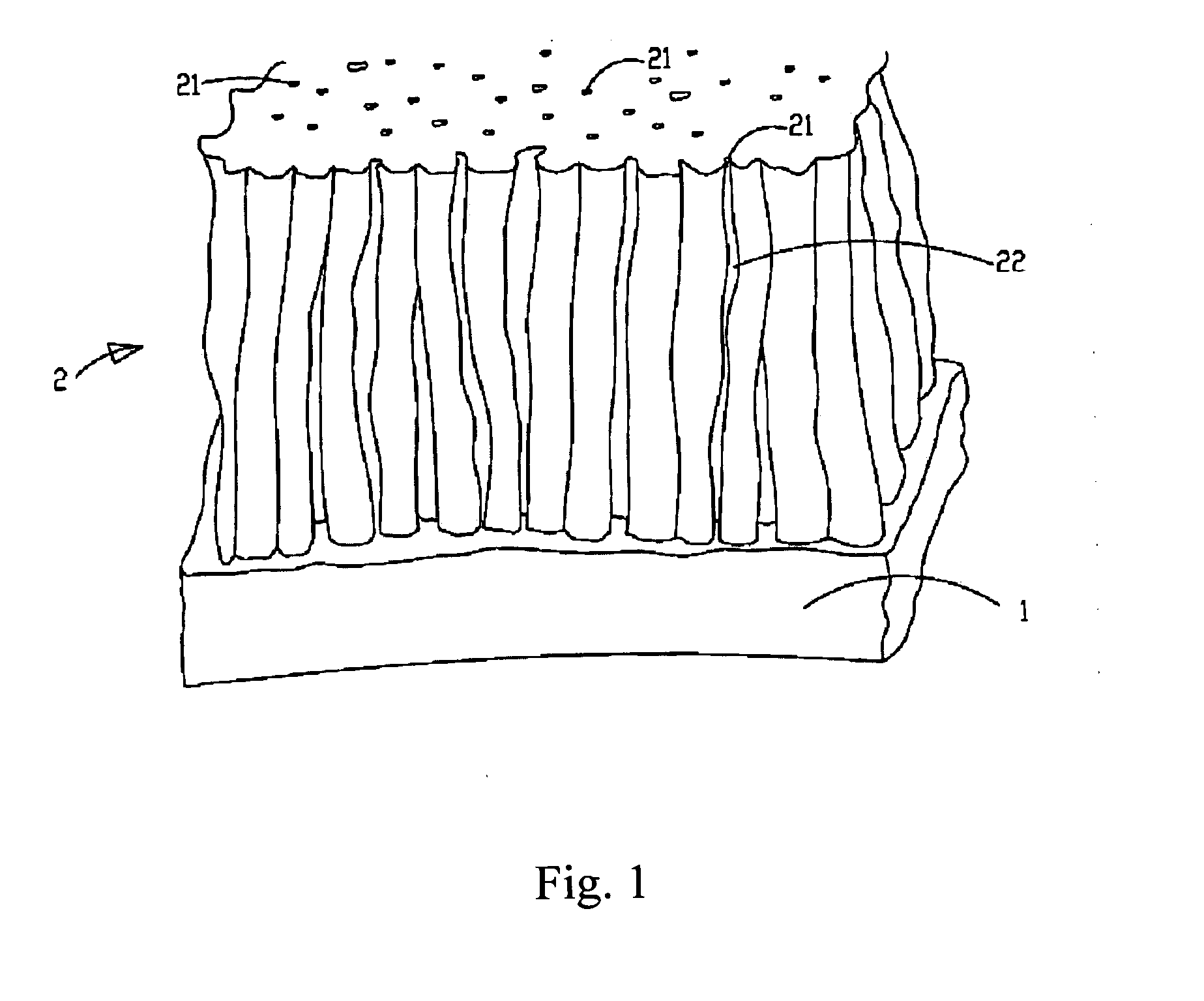 Nanostructured composite anode with nano gas channels and atmosphere plasma spray manufacturing method thereof