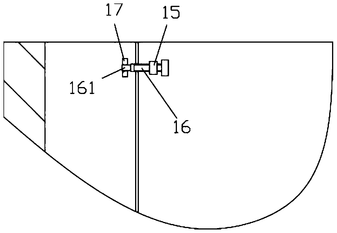 Paperboard waste bottom material receiving mechanism