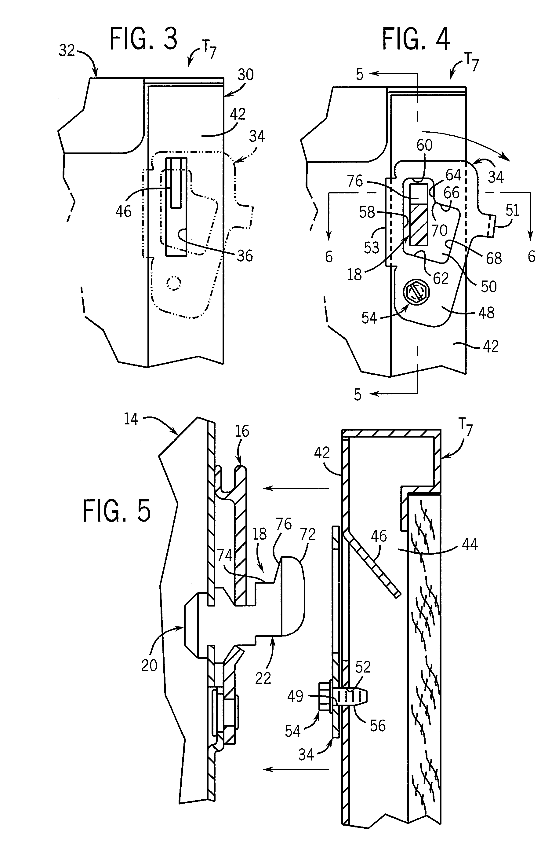 Latch-type tile mounting system