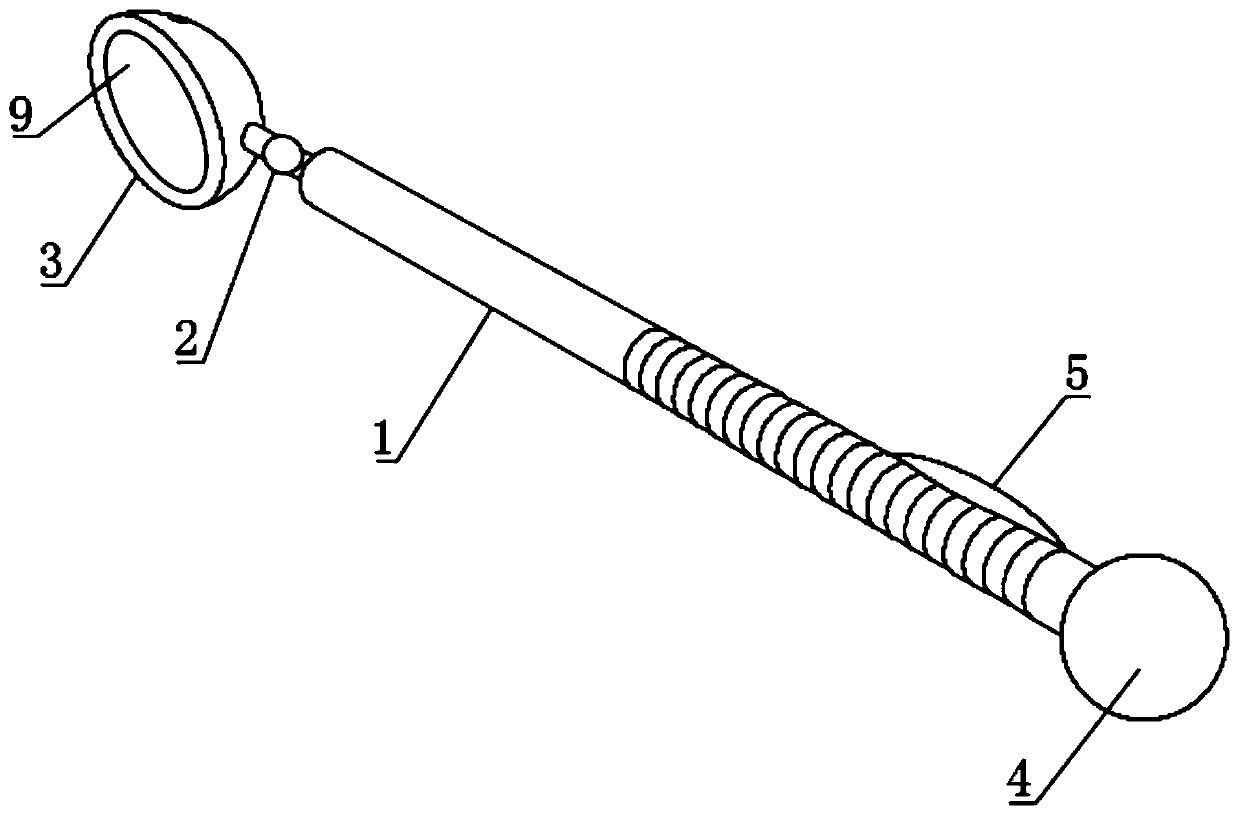 Layered guide type supporting frame for dental examination and using method thereof