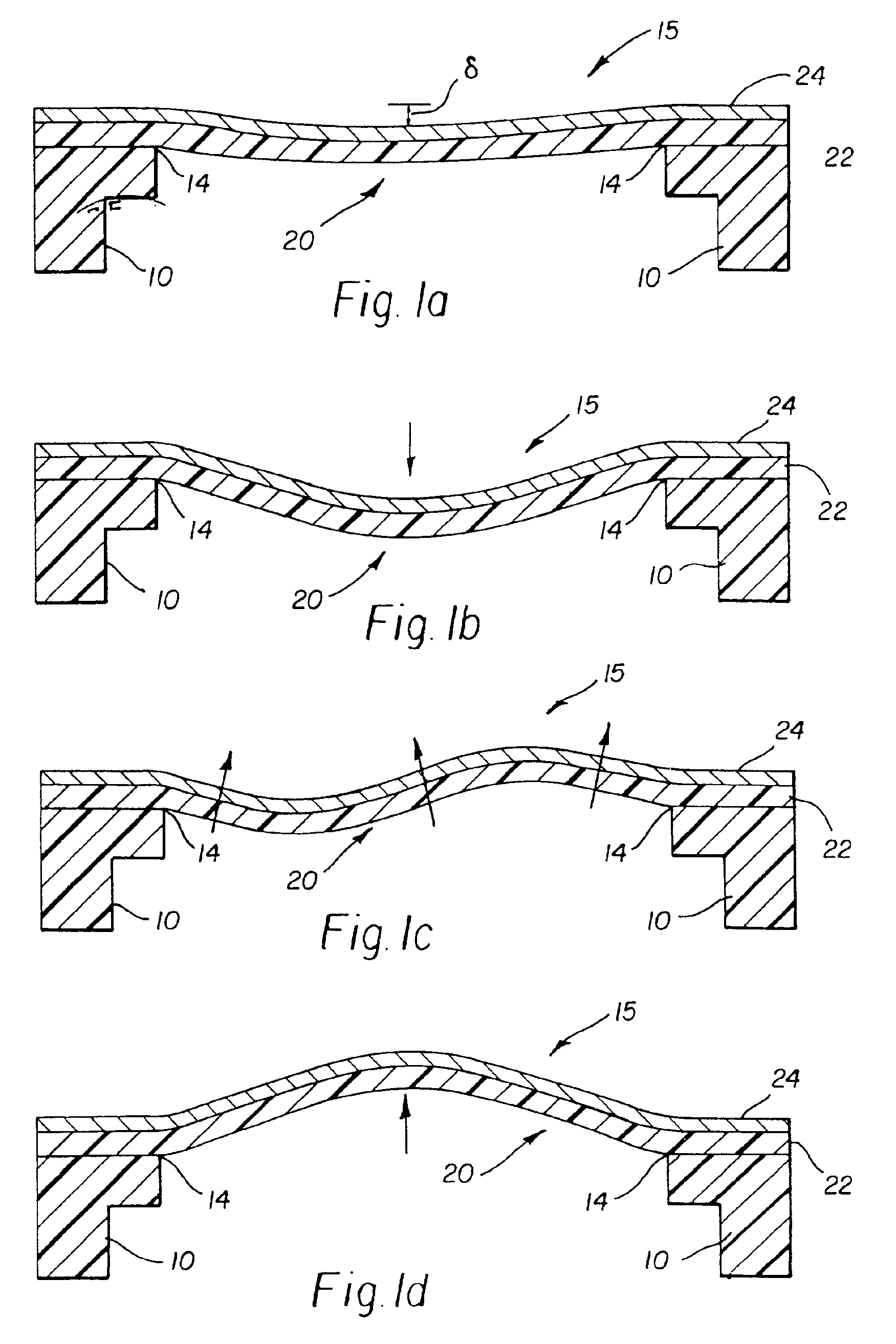 Snap-through thermal actuator