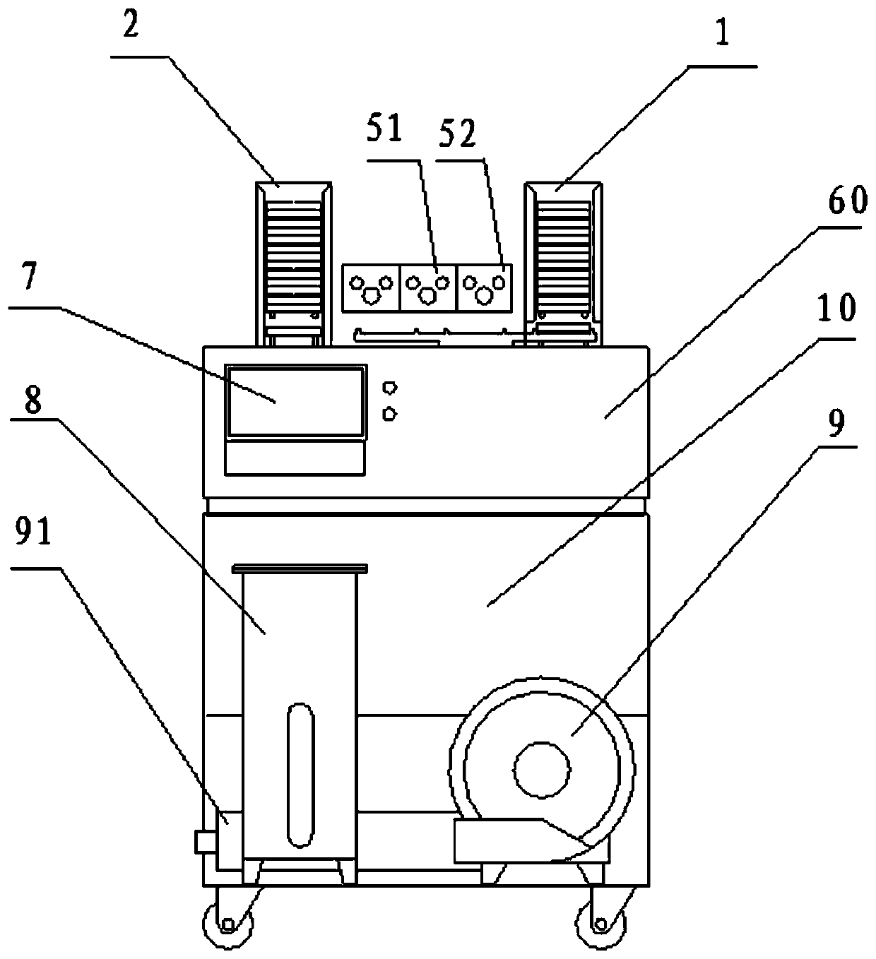 Freight yard type full-automatic microhole plate washing work station