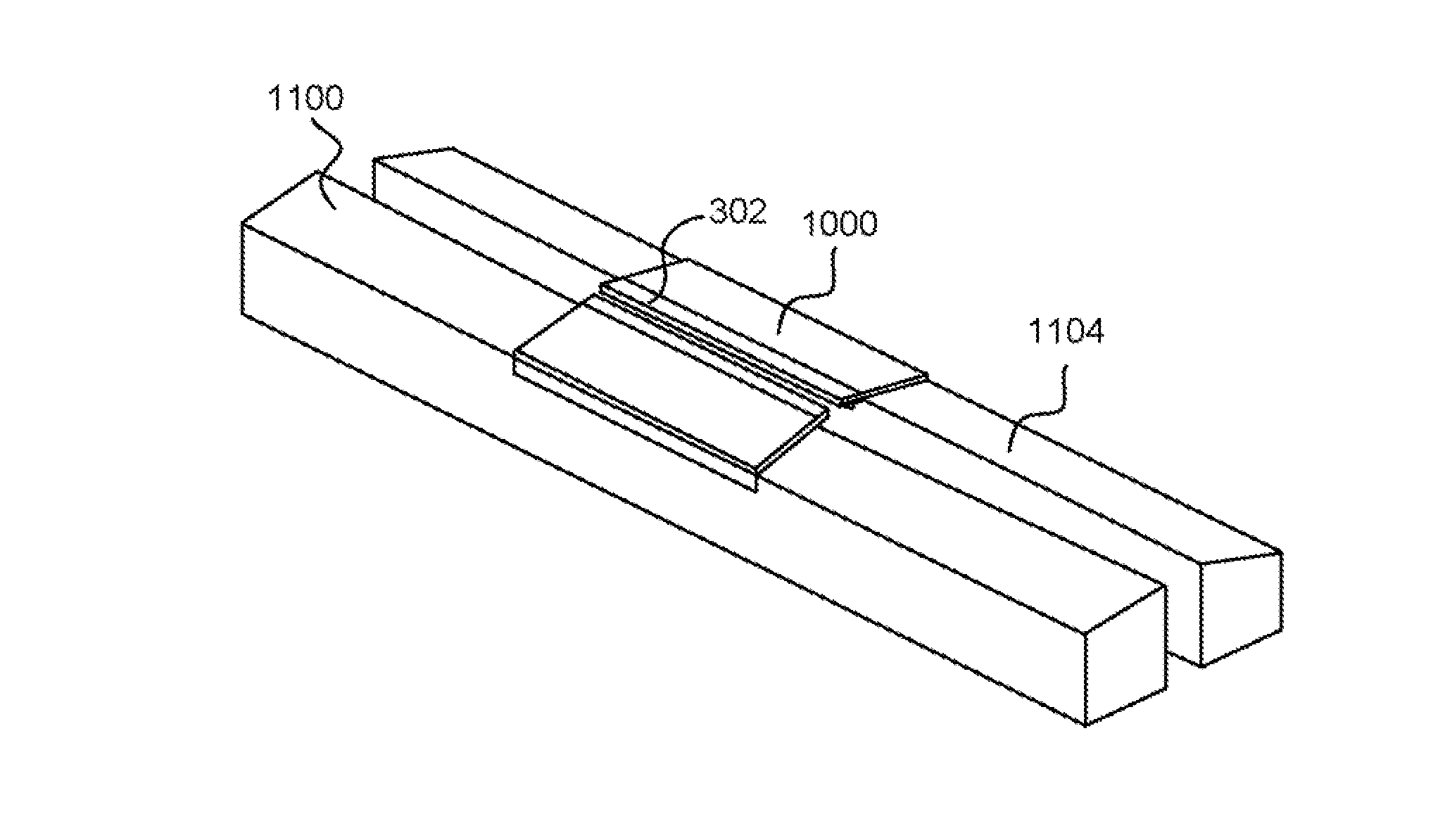 Tape head with facing beams each having a head chip positioned in a recess thereof