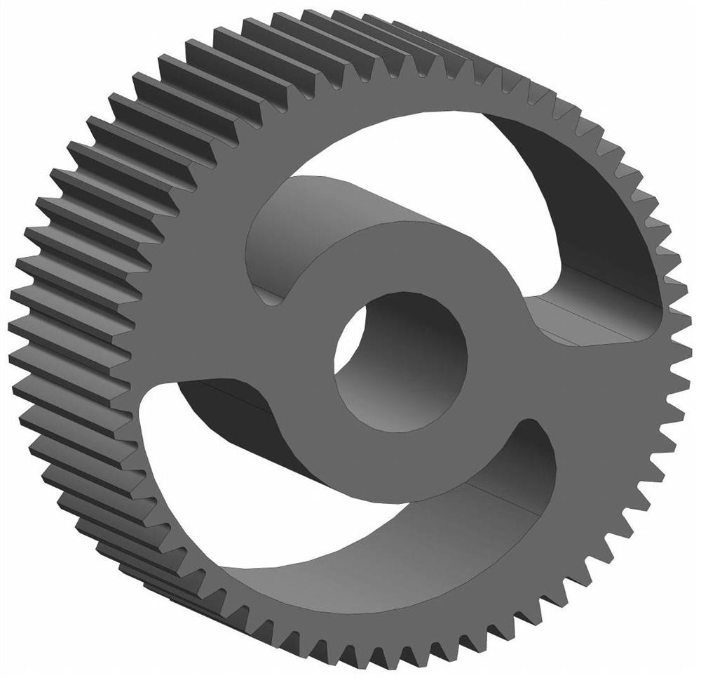 Gear mechanics metamaterial with elastic parameters continuously adjustable in large range