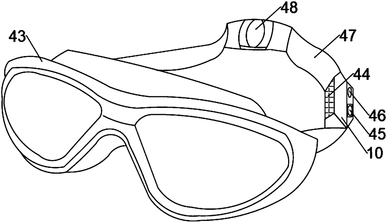 A smart swimming goggle