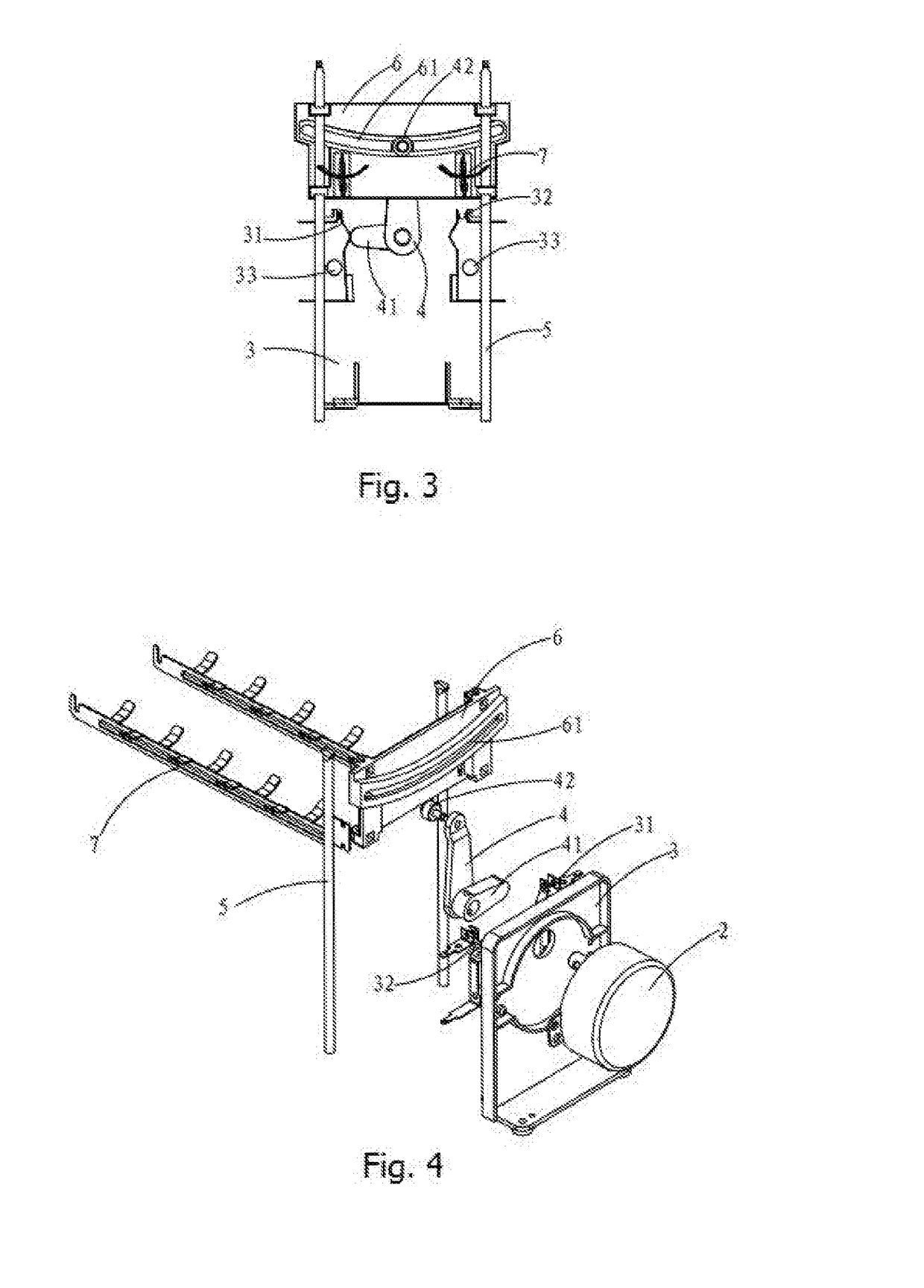 Automatic Lifting Device for Toaster Carrier