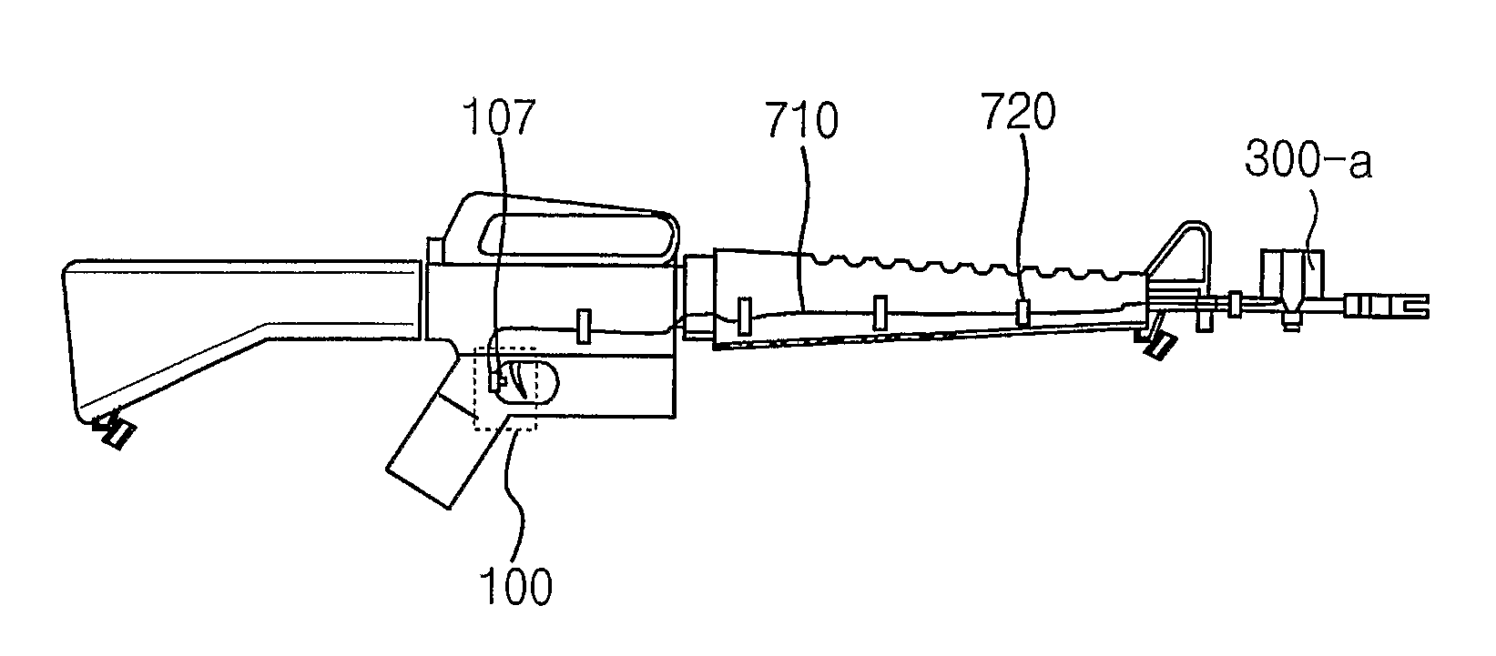 Structure of Detecting Device Used in Miles System and Gun Simulator