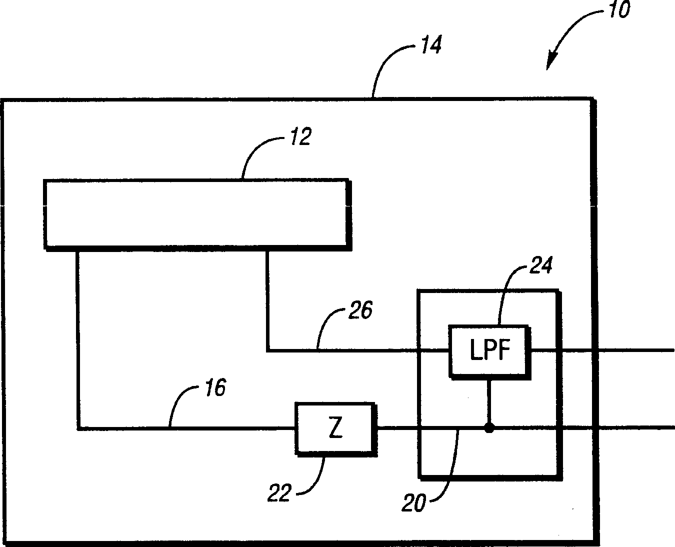 Apparatus reducing radiated emission from electronic modules