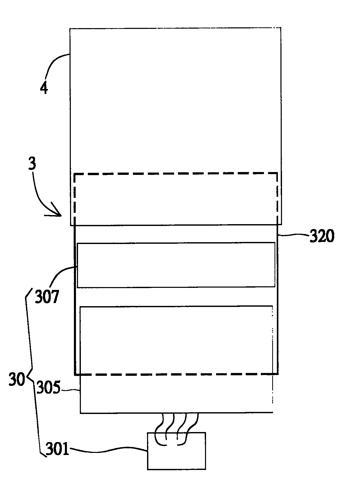 Display panel testing system and microprobe device thereof