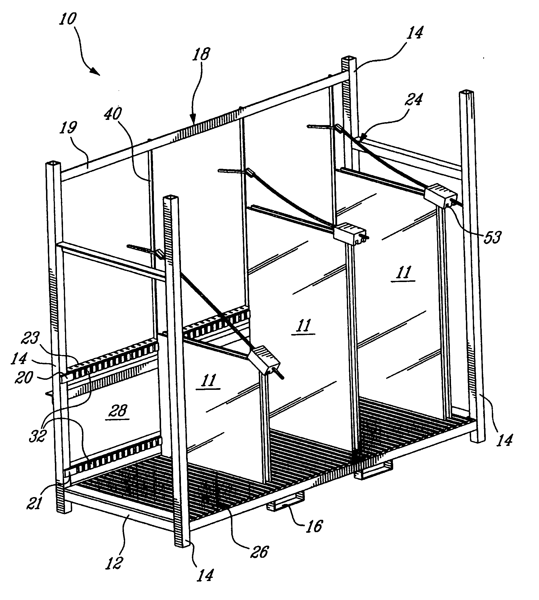Device for retaining panels