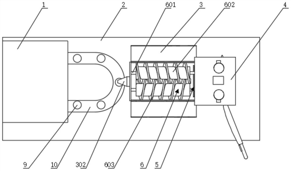 Rotary filling machine for meat processing