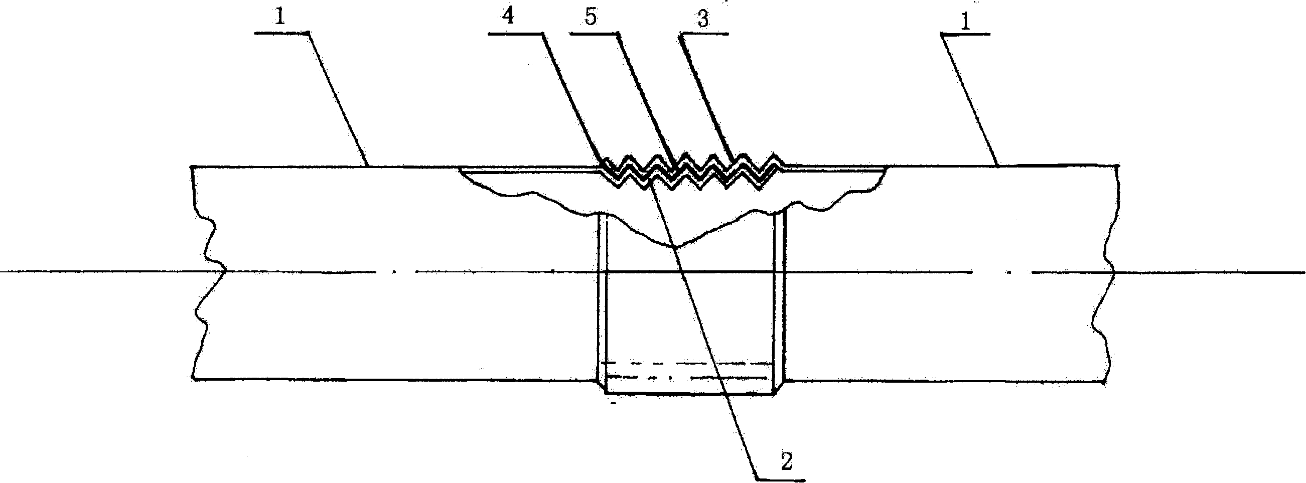 Plastic profiled screw-thread interface thin-walled stainless steel pipes and sealing method of same