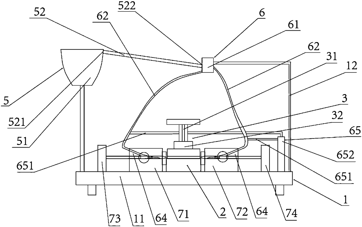 Belt buckle buckle head pressing machine