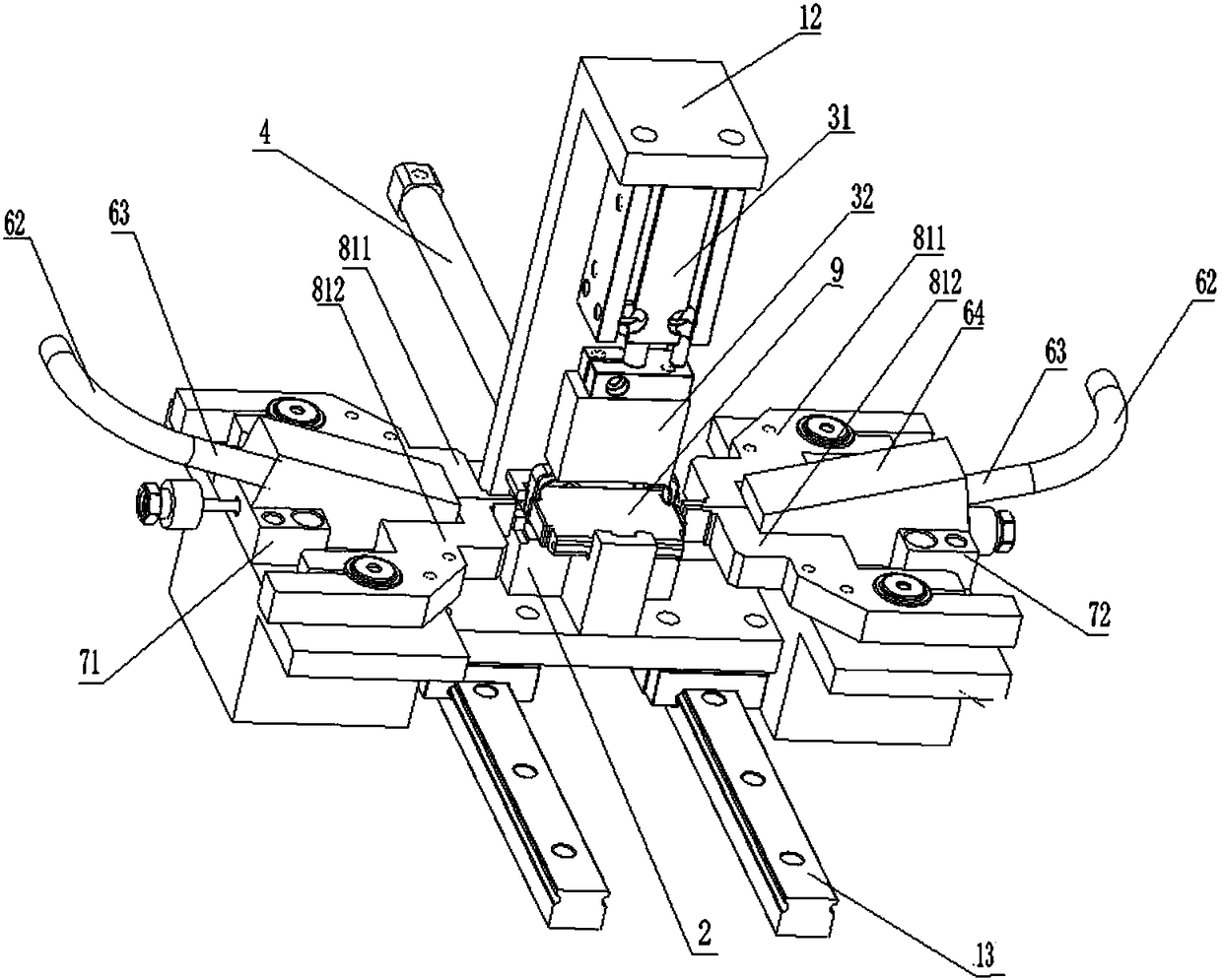 Belt buckle buckle head pressing machine