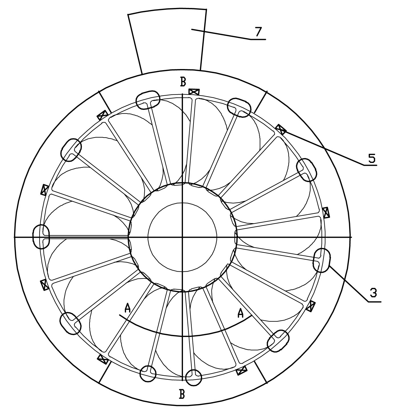Casting method and leveling tool for large multi-blade casting