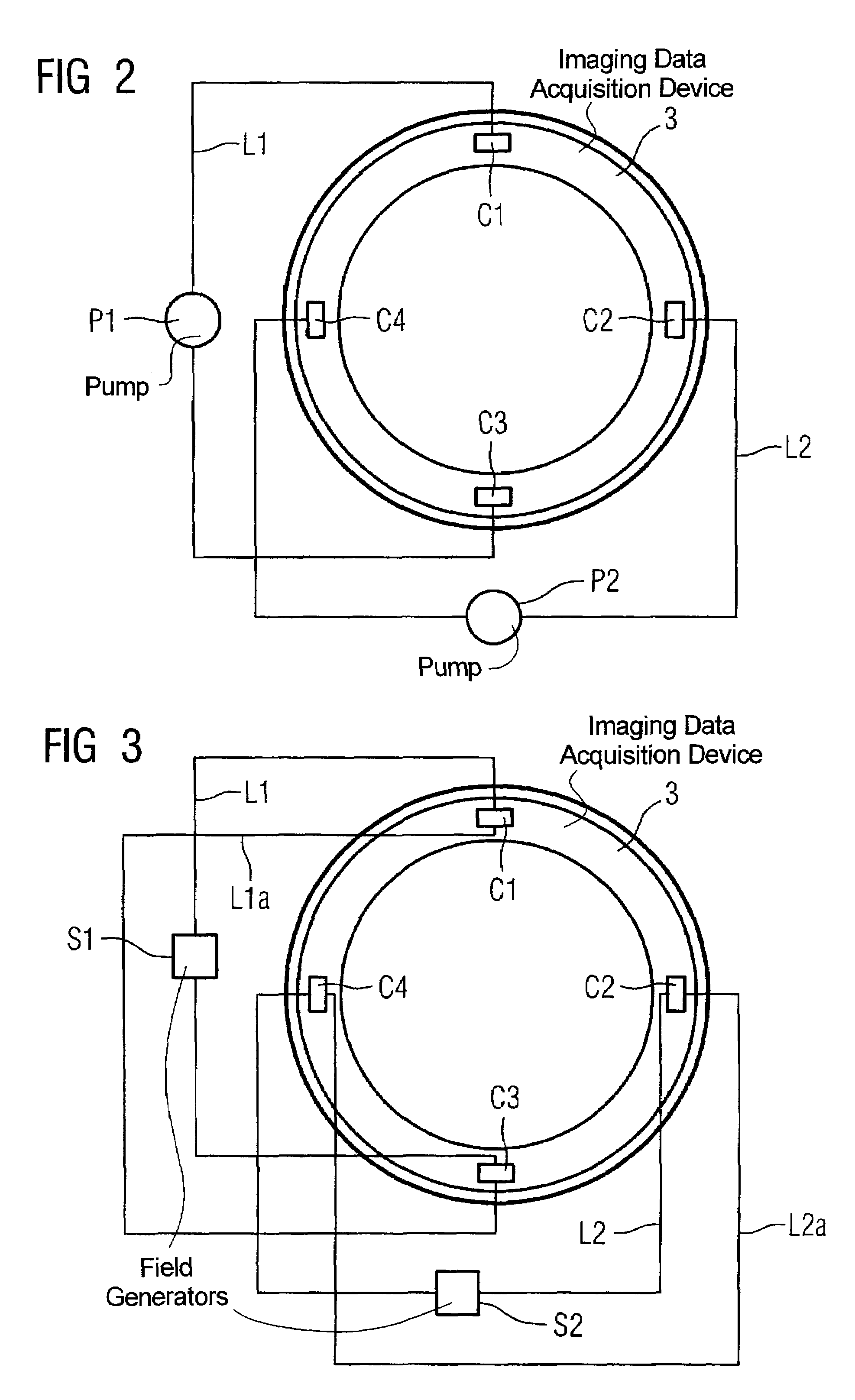 Imaging tomography apparatus with fluid-containing chambers forming out-of-balance compensating weights for a rotating part