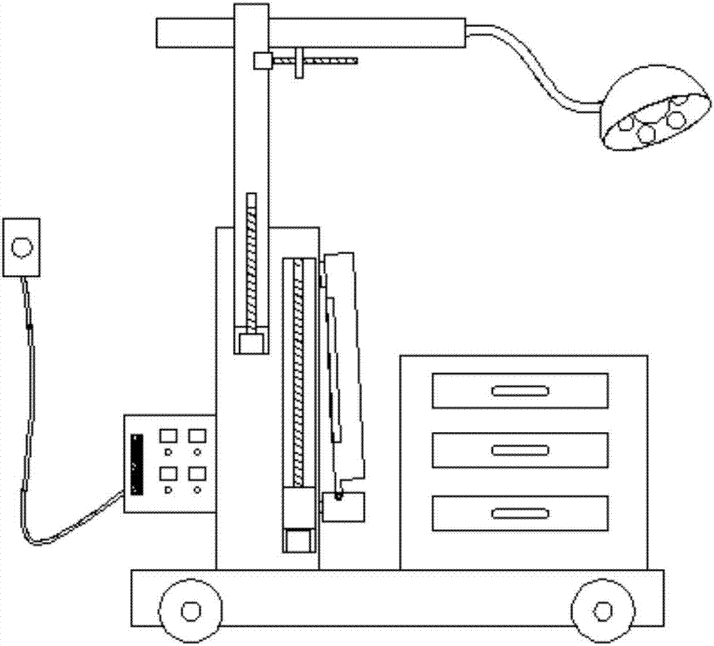 Adjustable medical baking lamp